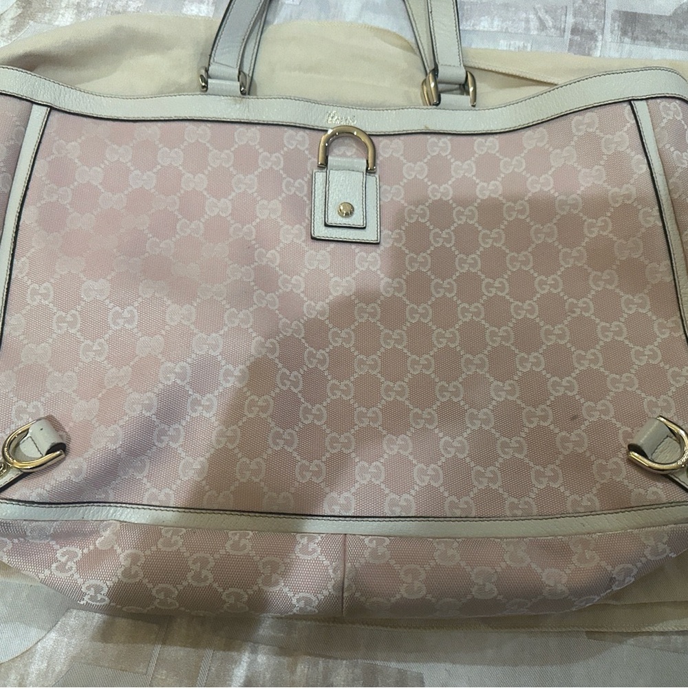Gucci Pink and Cream Women's Bag